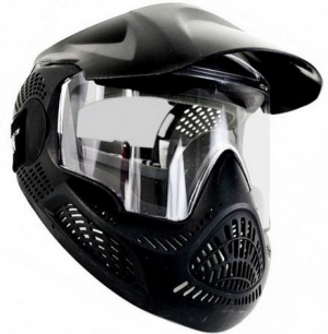 Маска Tippmann Valor с одинарной линзой черная