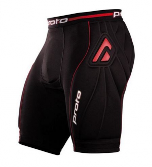 Защитные шорты Proto Slide Shorts черно-красные