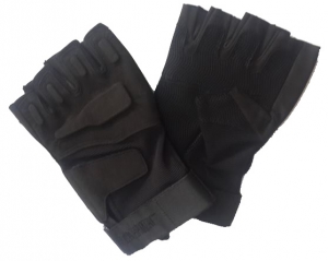 Перчатки с обрезанными пальцами, реплика Blackhawk Black