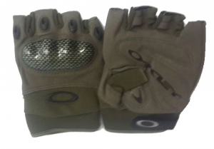 Перчатки тактические с защитой костяшек. Реплика Oakley Green