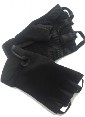 Перчатки с обрез. пальцами, облегченные, Black