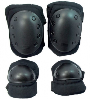 Наколенники, налокотники  SWAT Black
